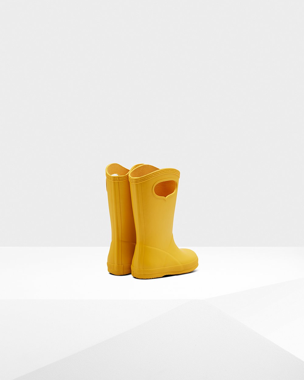 Hunter Niños Original First Classic Grab Handle - Botas de Lluvia Amarillo - 256-MFDARL